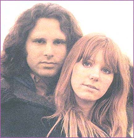 Jim Morrison & Pamela Courson on an outing near Paris June 28, 1971